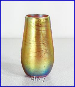 Vase Vasetto WMF Série Myra Verre Soufflé Iridescent Époque 1930 Art Nouveau Vase Vasetto WMF Série Myra Verre Soufflé Iridescent Époque 1930 Art Nouveau