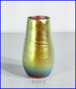 Vase Vasetto WMF Série Myra Verre Soufflé Iridescent Époque 1930 Art Nouveau Vase Vasetto WMF Série Myra Verre Soufflé Iridescent Époque 1930 Art Nouveau