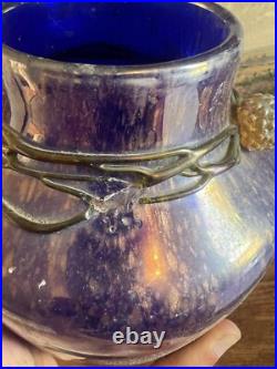 Vase Verre Irisé Loetz Art Nouveau Vers 1900
