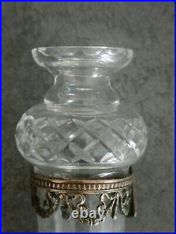 Vase de voiture en Cristal Taillé époque 1900 Art Nouveau