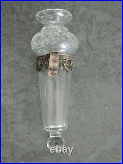 Vase de voiture en Cristal Taillé époque 1900 Art Nouveau