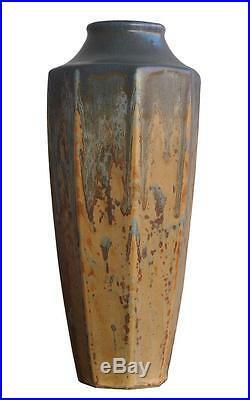 Vase en céramique vernissée de style Art nouveau non signé