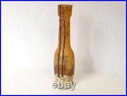 Vase en verre émaillé, Legras, Art Nouveau XIXè