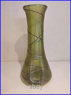 Vase en verre irisé art nouveau, jugendstil, Pallme Konig, Loetz, Kralik, 1900