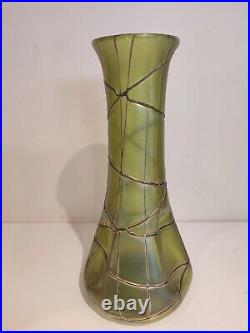 Vase en verre irisé art nouveau, jugendstil, Pallme Konig, Loetz, Kralik, 1900