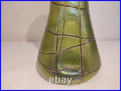 Vase en verre irisé art nouveau, jugendstil, Pallme Konig, Loetz, Kralik, 1900