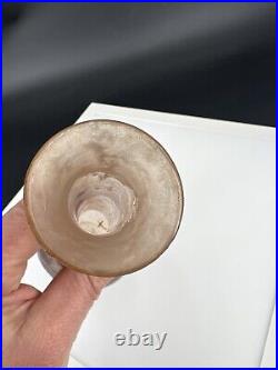 Vase soliflore Legras Rubis Epsom pâte de verre gravé à l'acide Art Nouveau