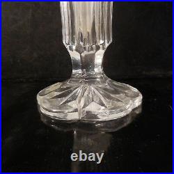 Vase soliflore verre cristal vintage design XXe art nouveau déco PN France N2816