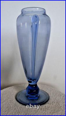 Vase verre 1900 soufflé 33 cm Daum Legras verre français art nouveau gallé