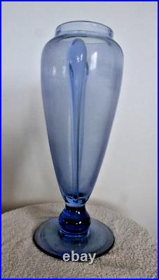 Vase verre 1900 soufflé 33 cm Daum Legras verre français art nouveau gallé