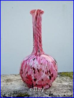 Vase verre Legras d'époque XIXème