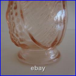 Vase verre art nouveau signature fait main déco design PN Nice France