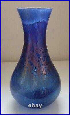 Vase verre irisé bleu violet dlg loetz Wilhelm Kralik Sohn bohemian art nouveau