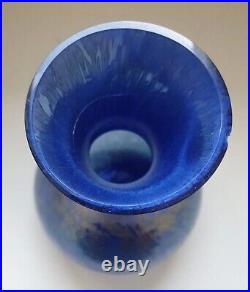 Vase verre irisé bleu violet dlg loetz Wilhelm Kralik Sohn bohemian art nouveau