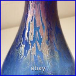 Vase verre irisé bleu violet dlg loetz Wilhelm Kralik Sohn bohemian art nouveau