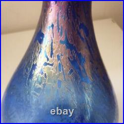 Vase verre irisé bleu violet dlg loetz Wilhelm Kralik Sohn bohemian art nouveau