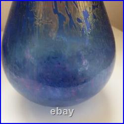 Vase verre irisé bleu violet dlg loetz Wilhelm Kralik Sohn bohemian art nouveau