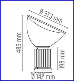 Véritable Lampe de table Taccia LED Small / Diffuseur verre H 48 cm Flos