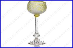 Verre à vin roemer Art Nouveau par Saint-Louis 2. Wine glass hock Art Nouveau