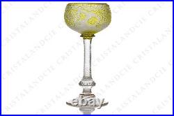 Verre à vin roemer Art Nouveau par Saint-Louis 3. Wine glass hock Art Nouveau