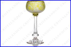 Verre à vin roemer Art Nouveau par Saint-Louis 5. Wine glass hock Art Nouveau