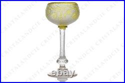 Verre à vin roemer Art Nouveau par Saint-Louis. Wine glass hock Art Nouveau