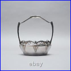 WMF Poignée de Panier Coquille avec Insert en Verre Art Nouveau À 1920 Exclusive